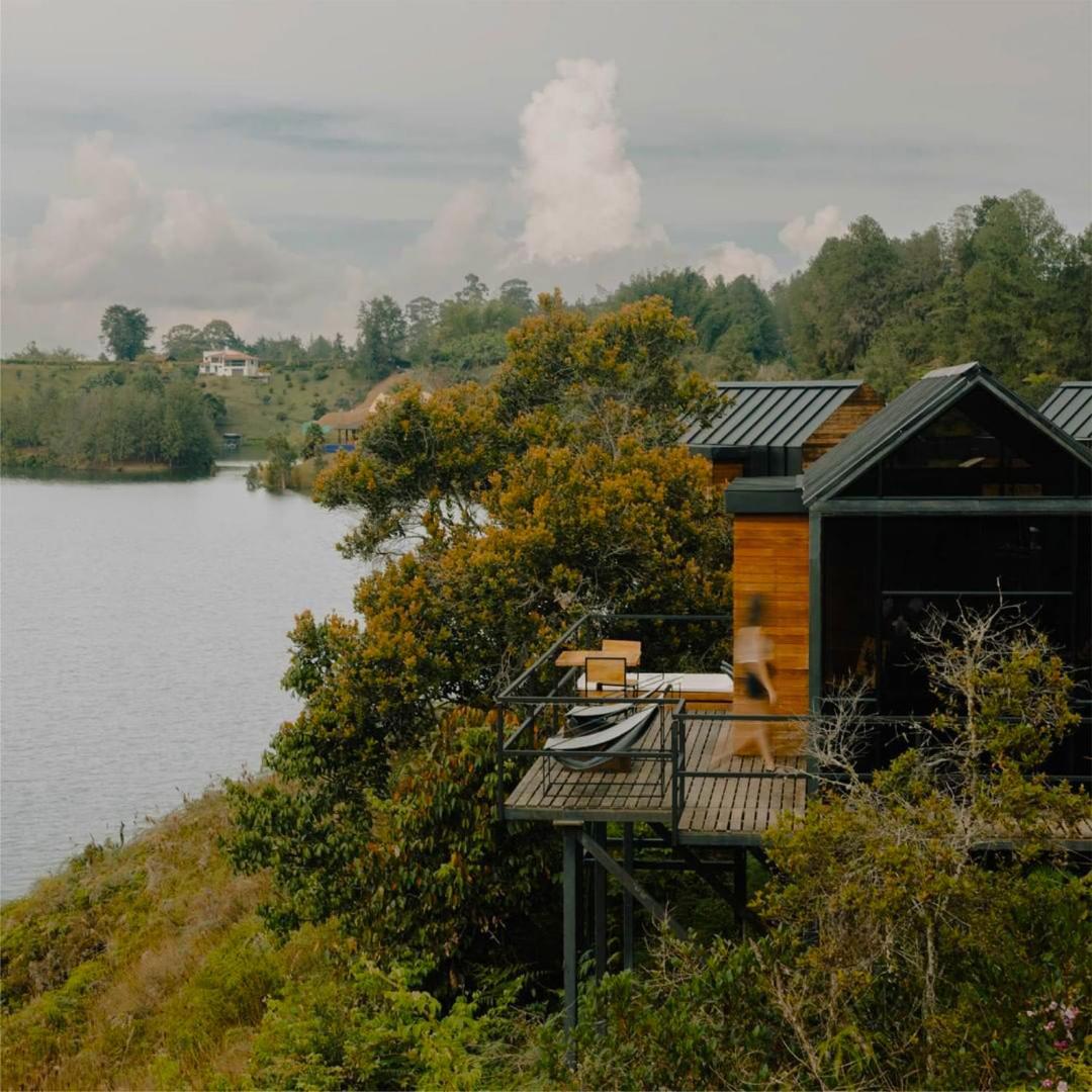 The Boato Hotel Guatapé Εξωτερικό φωτογραφία The view from the hotel